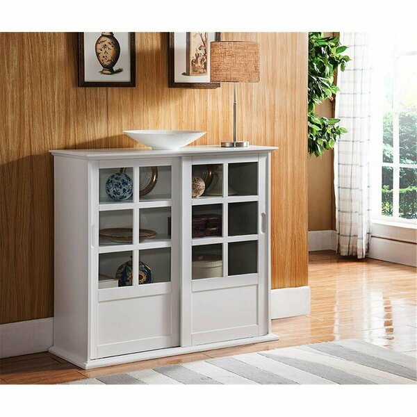 D2D Technologies 36 x 40 x 16 in. Curio Consoles - White D21580110